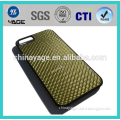 Golden twill carbon fiber cnc machined service for cell phone